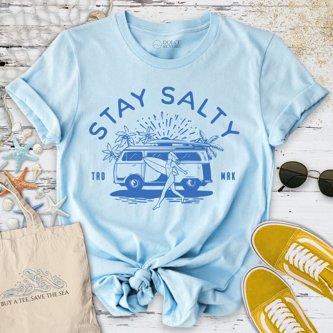 Stay Salty T-Shirt Light Blue / S