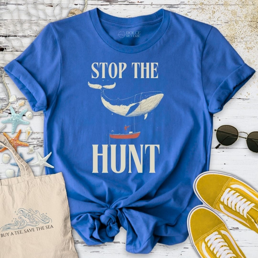Stop The Hunt, Whale T-Shirt Royal / S