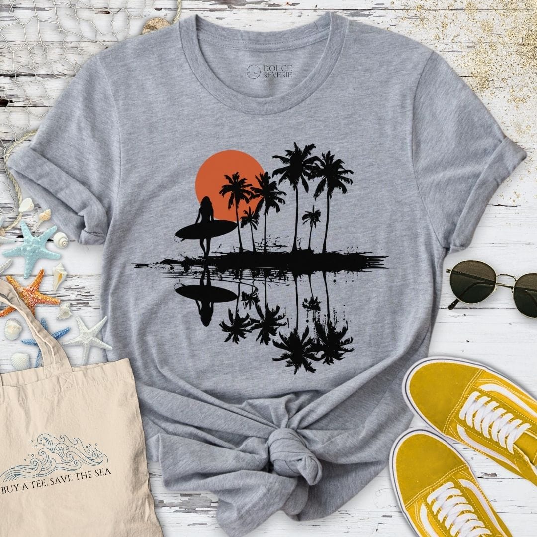 Sunset Surfer T-Shirt Sport Grey / S