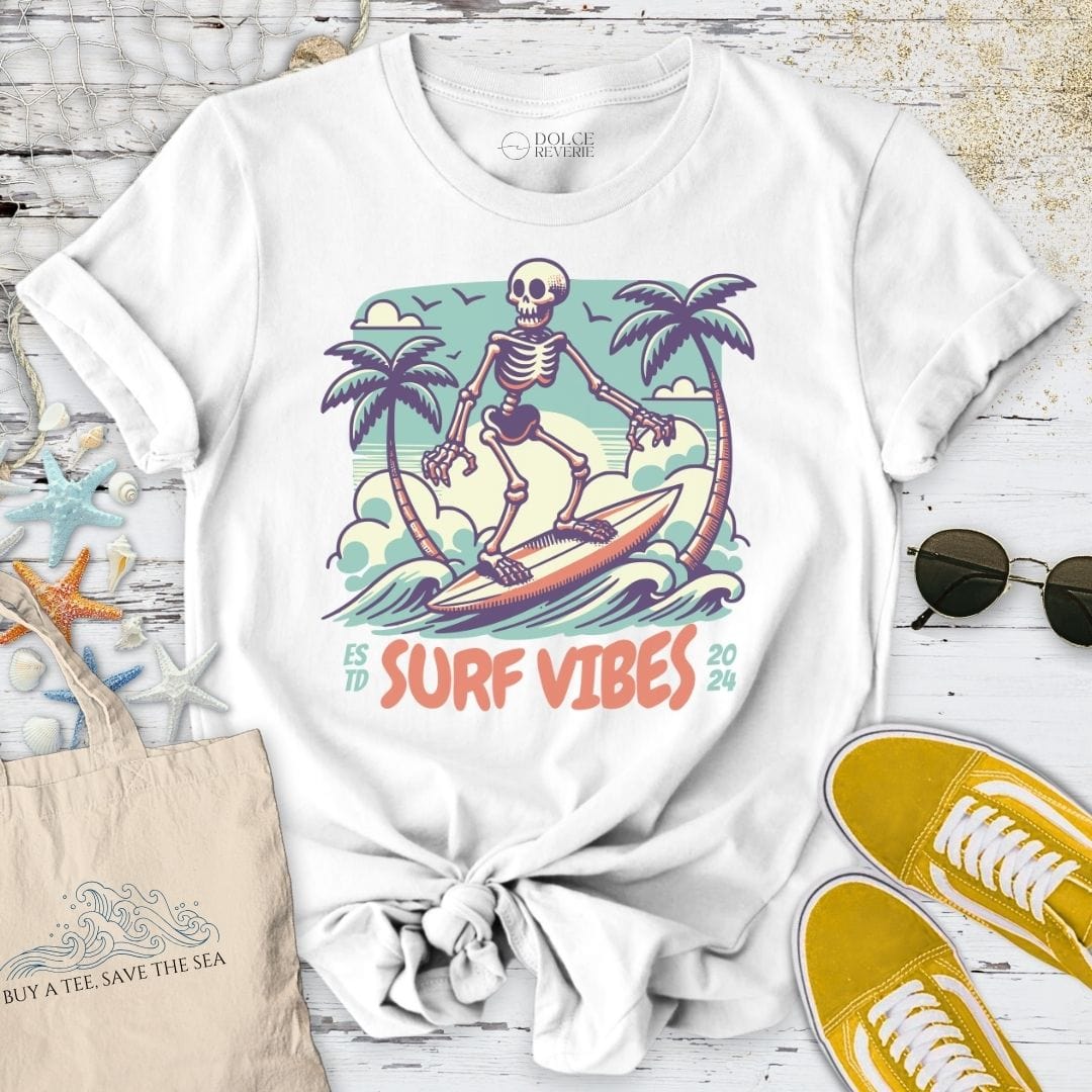 Surf Vibes T-Shirt White / S