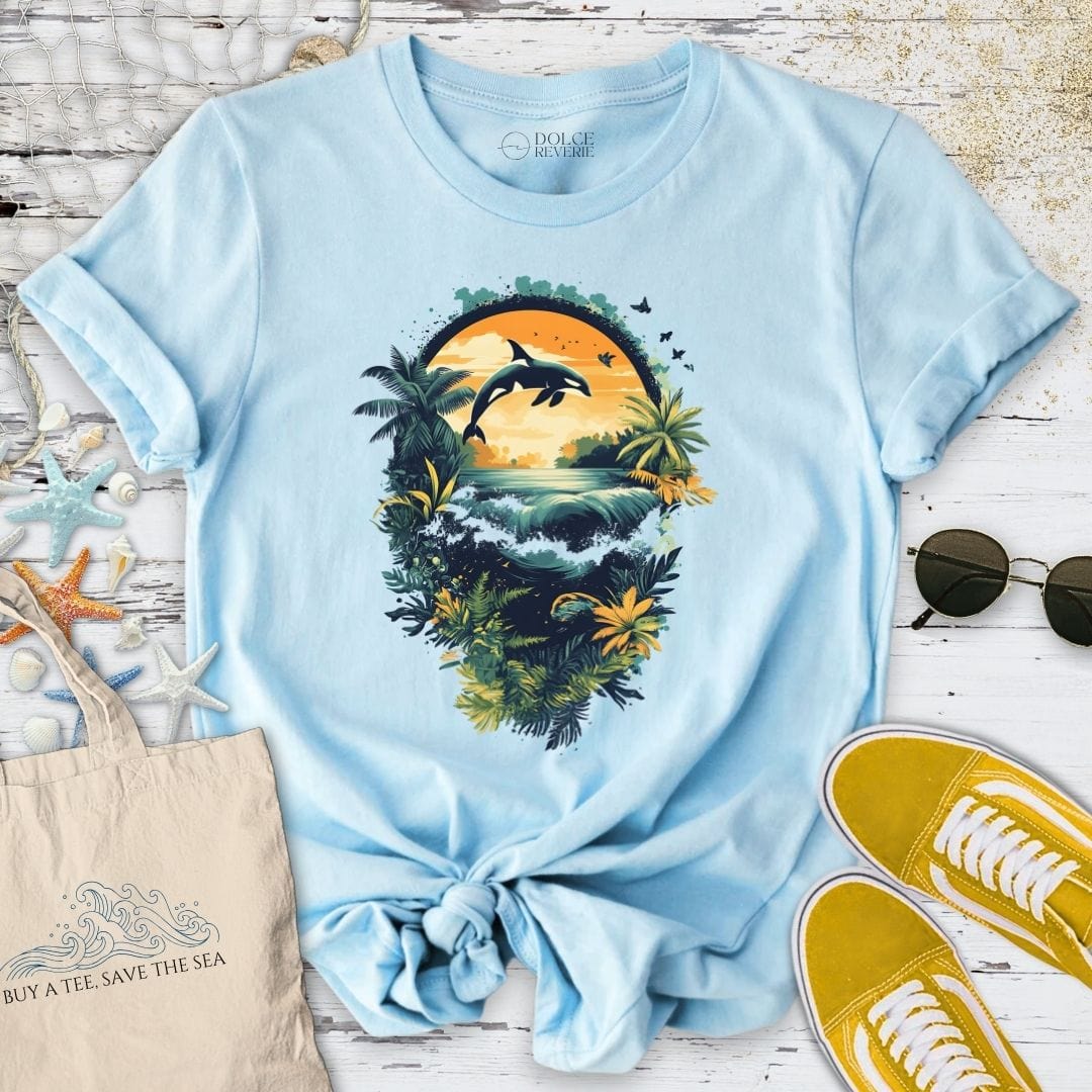 Sustainable World Orca T-Shirt Light Blue / S