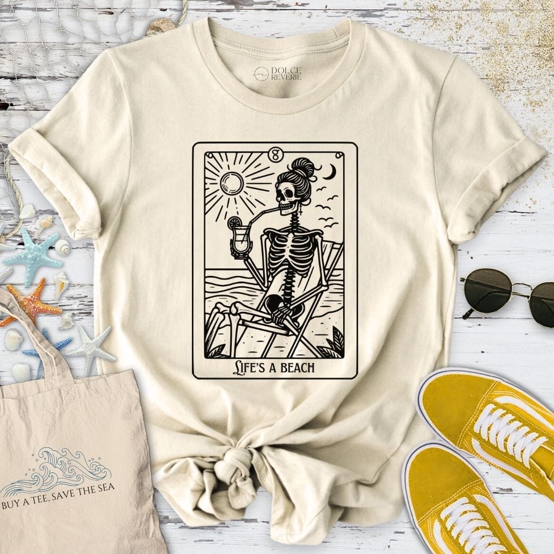 Tarot Beach T-Shirt Natural / S
