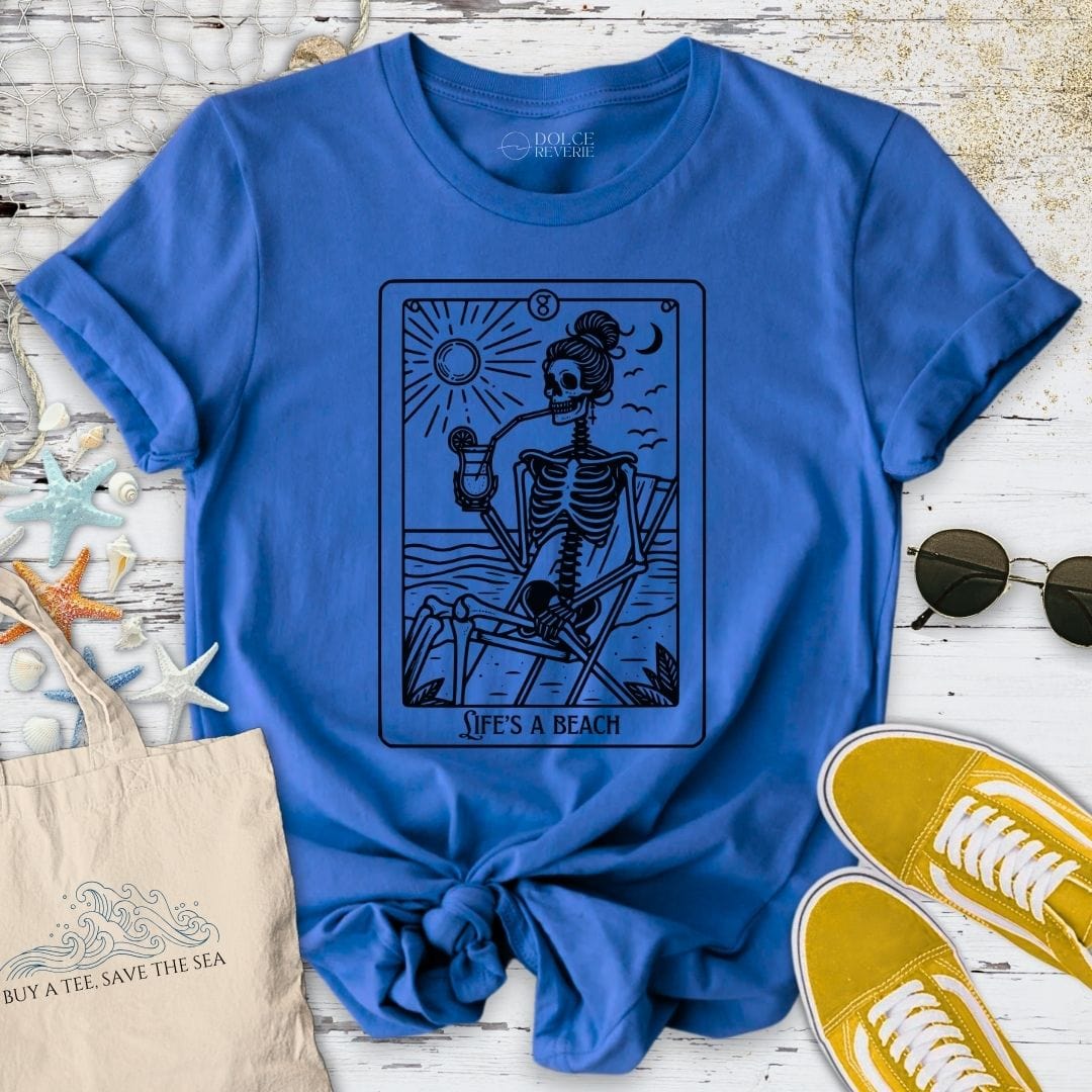 Tarot Beach T-Shirt Royal / S