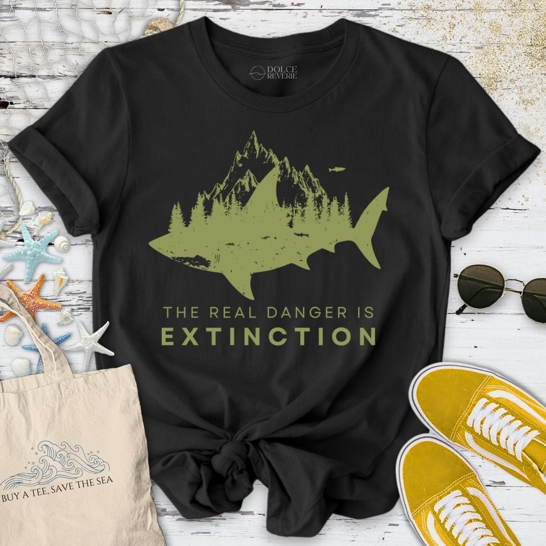 The Real Danger Is Extinction T-Shirt Black / S