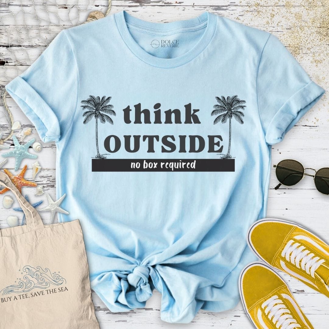 Think Outside T-Shirt Light Blue / S
