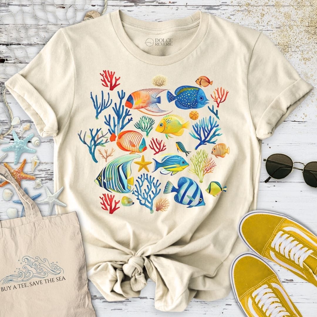 Tropical Fish T-Shirt Natural / S