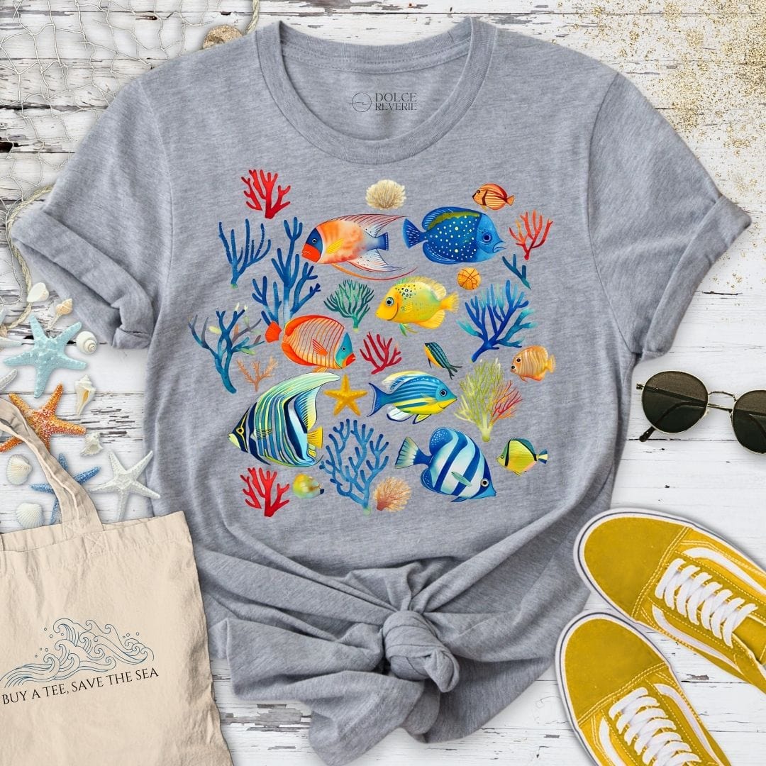Tropical Fish T-Shirt Sport Grey / S