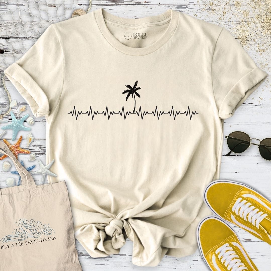 Tropical Heartline T-Shirt Natural / S