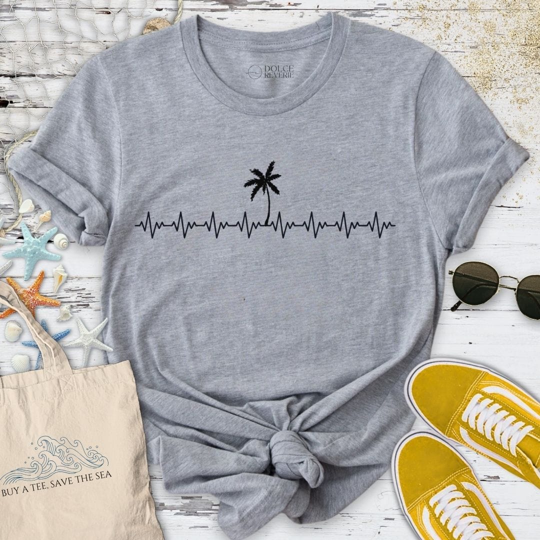 Tropical Heartline T-Shirt Sport Grey / S