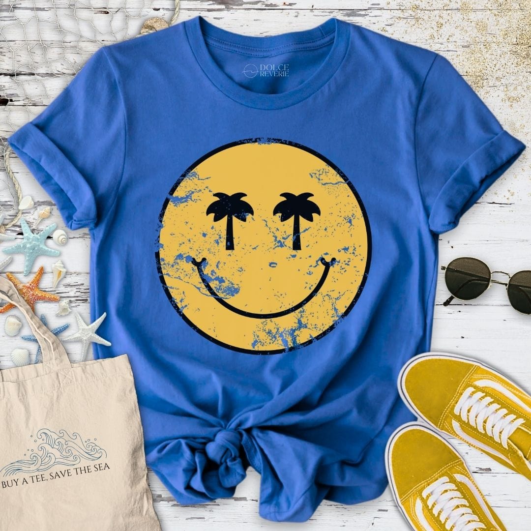 Tropical Smiley T-Shirt Royal / S