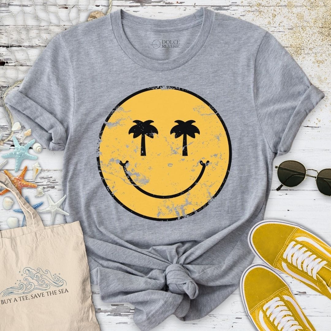 Tropical Smiley T-Shirt Sport Grey / S