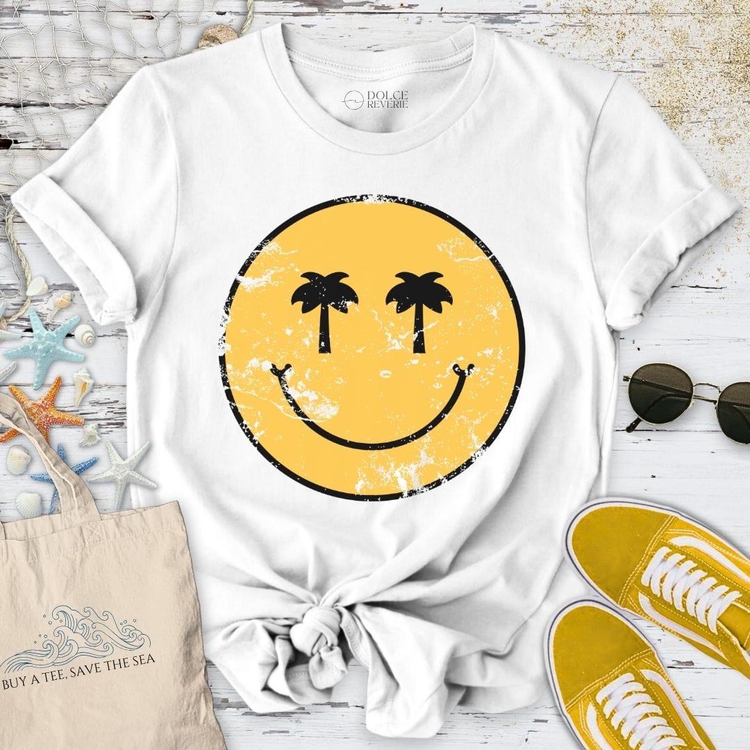 Tropical Smiley T-Shirt White / S