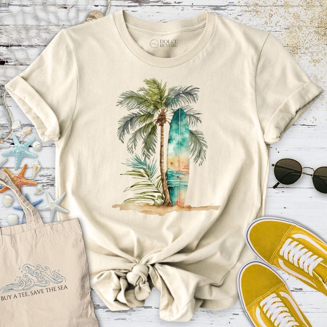 Tropical Surf T-Shirt Natural / S