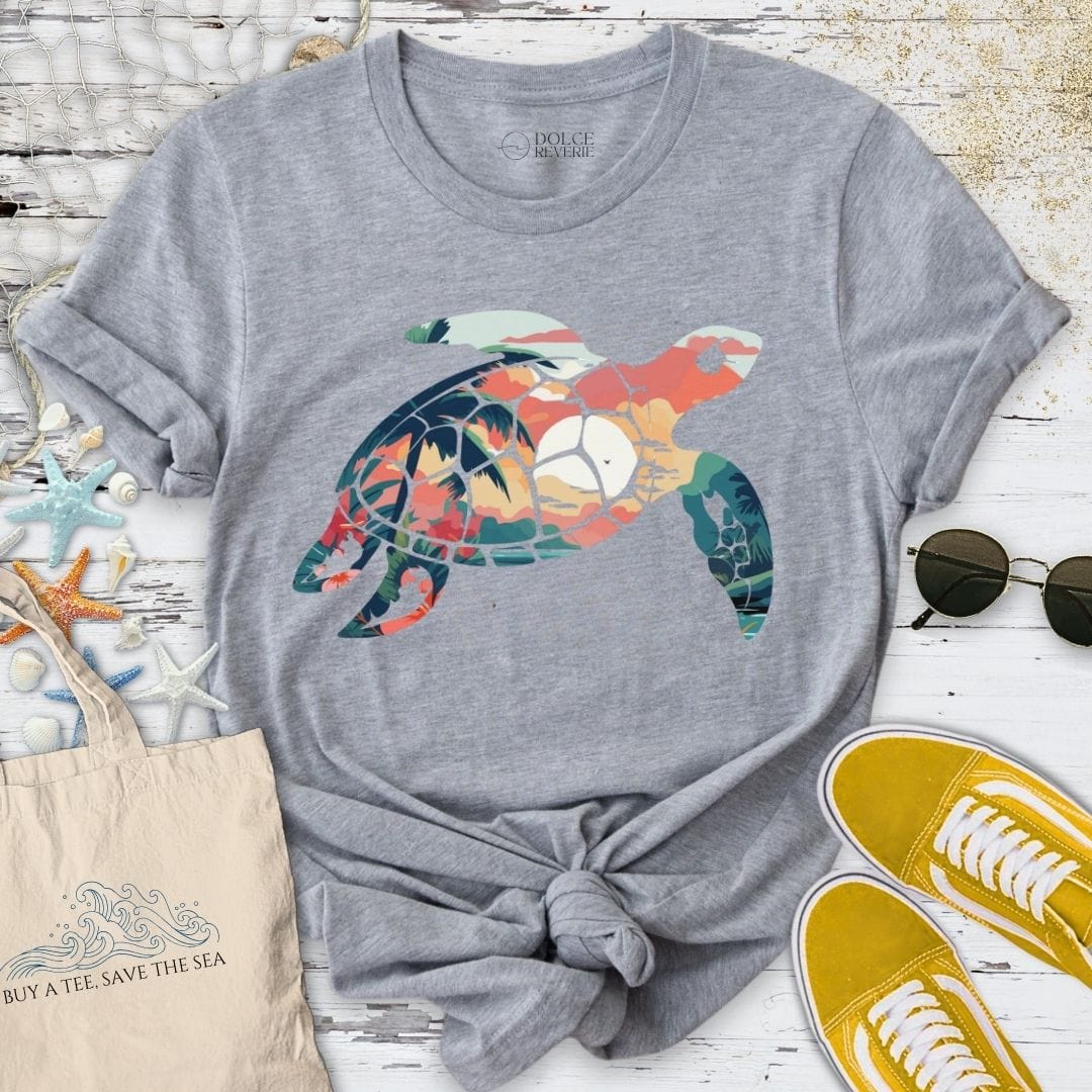 Tropical Turtle T-Shirt Sport Grey / S