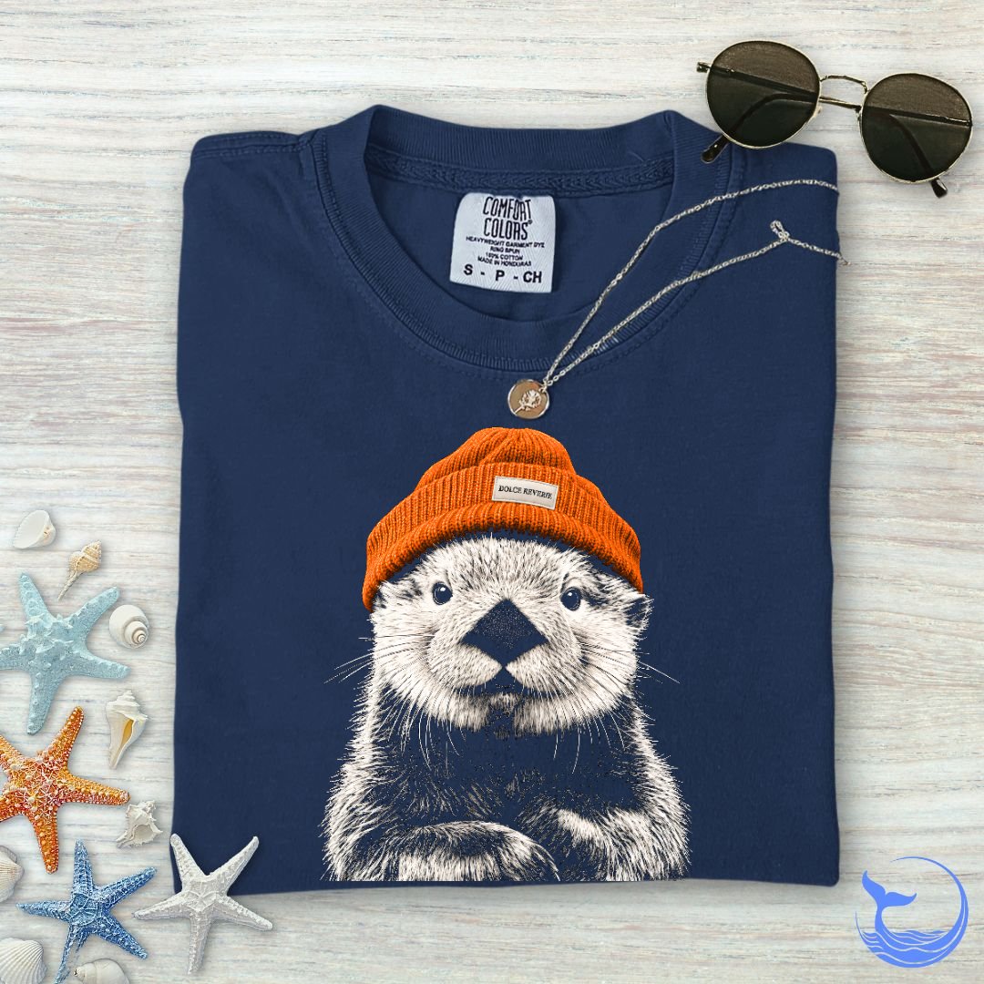 Winter Otter Comfort Colors T-Shirt