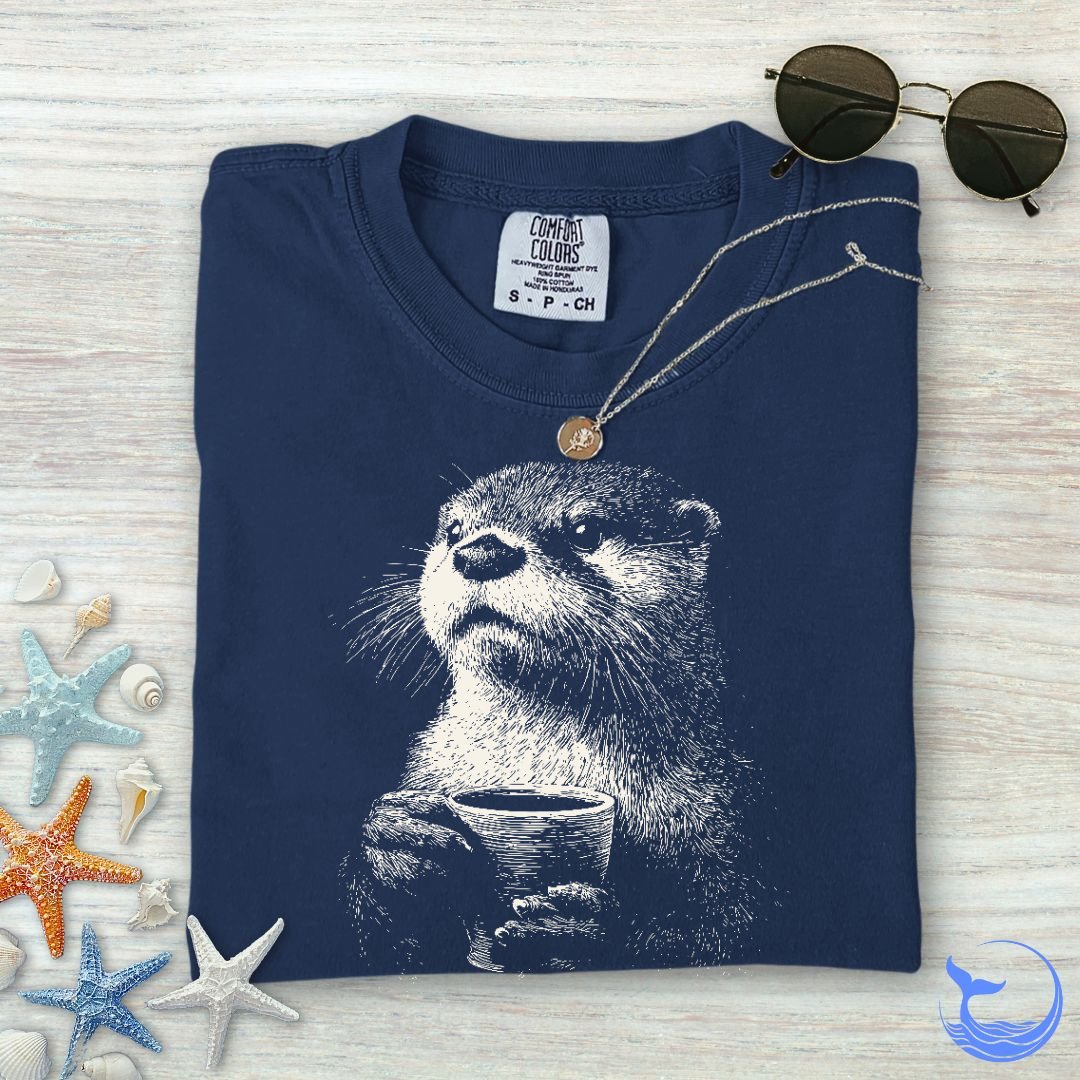 Coffee Otter Comfort Colors T-Shirt