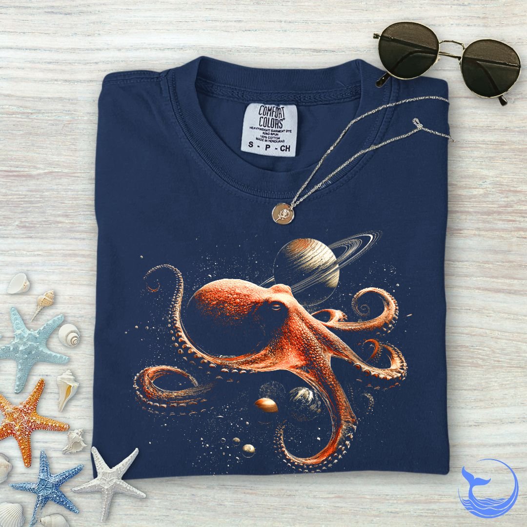 Cosmic Octopus Comfort Colors T-Shirt