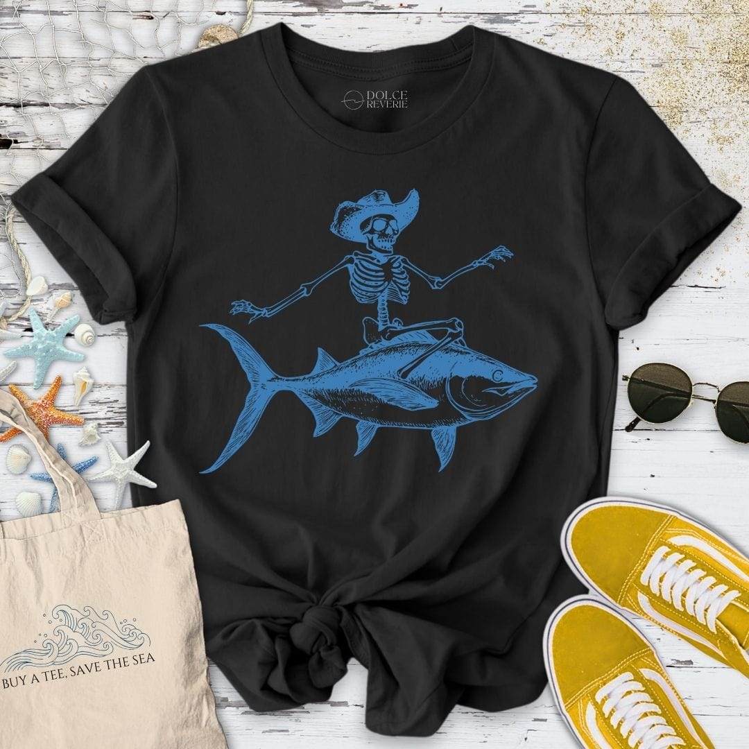 Tuna Rider Skeleton T-Shirt Black / S