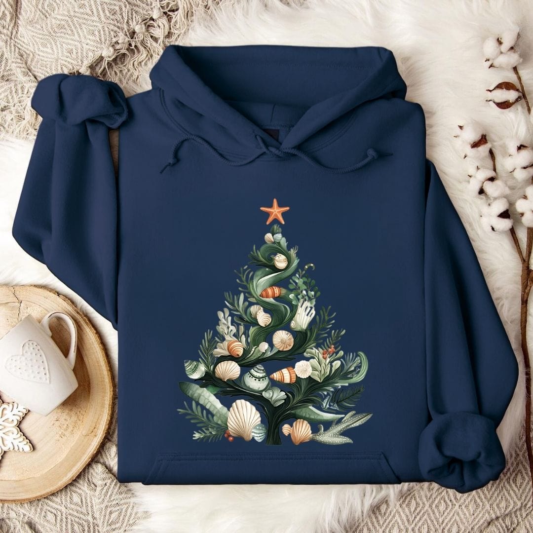 Underwater Christmas Hoodie Navy / S