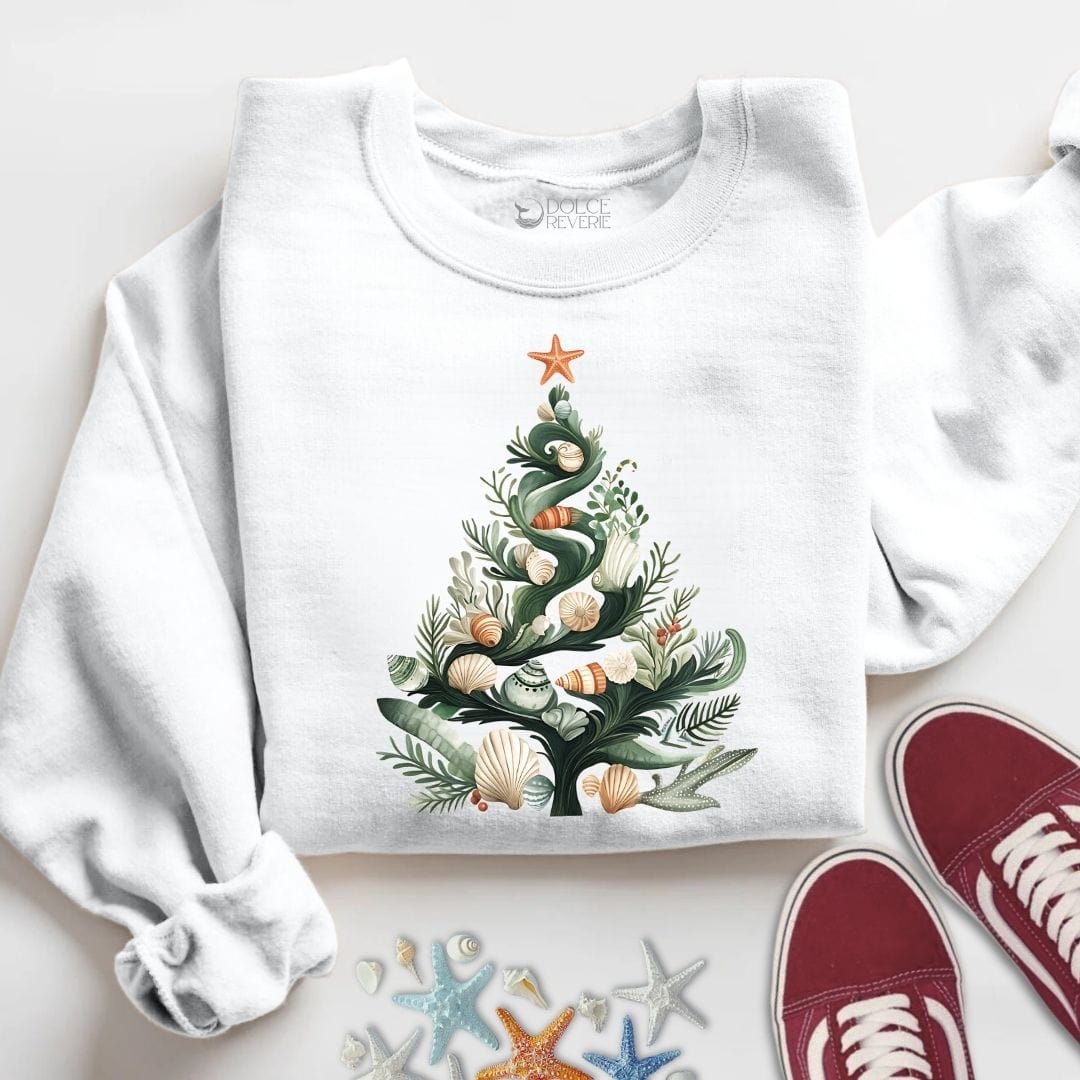 Underwater Christmas Sweatshirt S / White