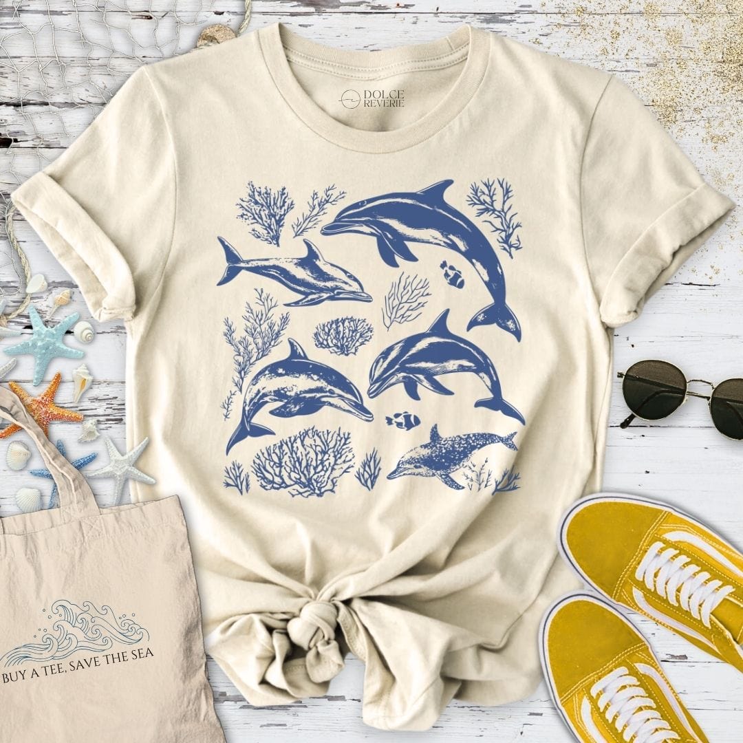 Vintage Dolphins T-Shirt Natural / S