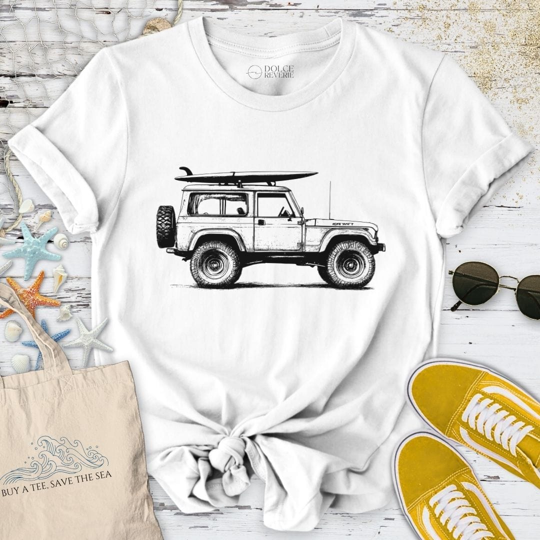 Vintage Jeep Surf T-Shirt White / S