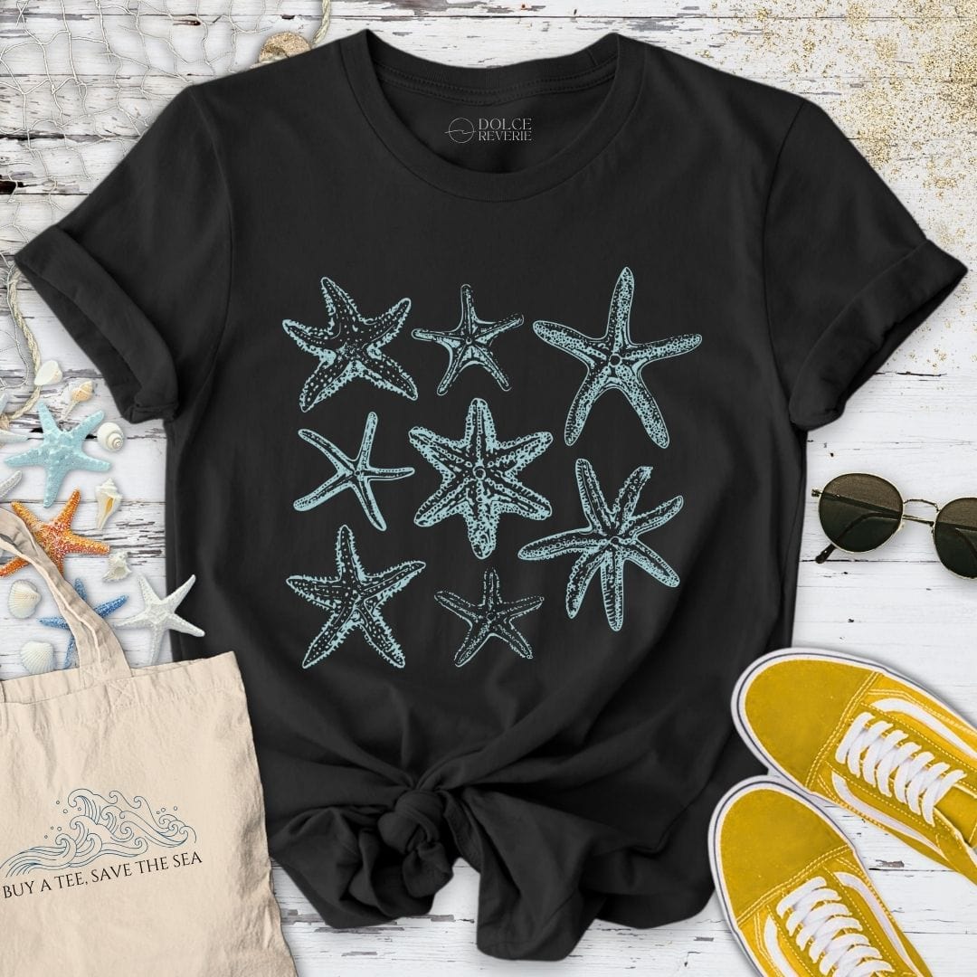 Vintage Starfish T-Shirt Black / S