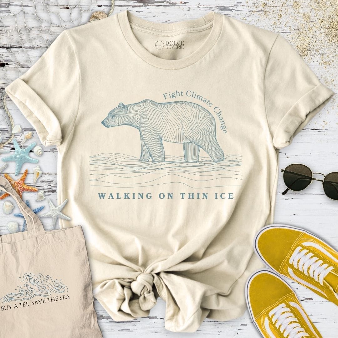 Walking On Thin Ice T-Shirt Natural / S