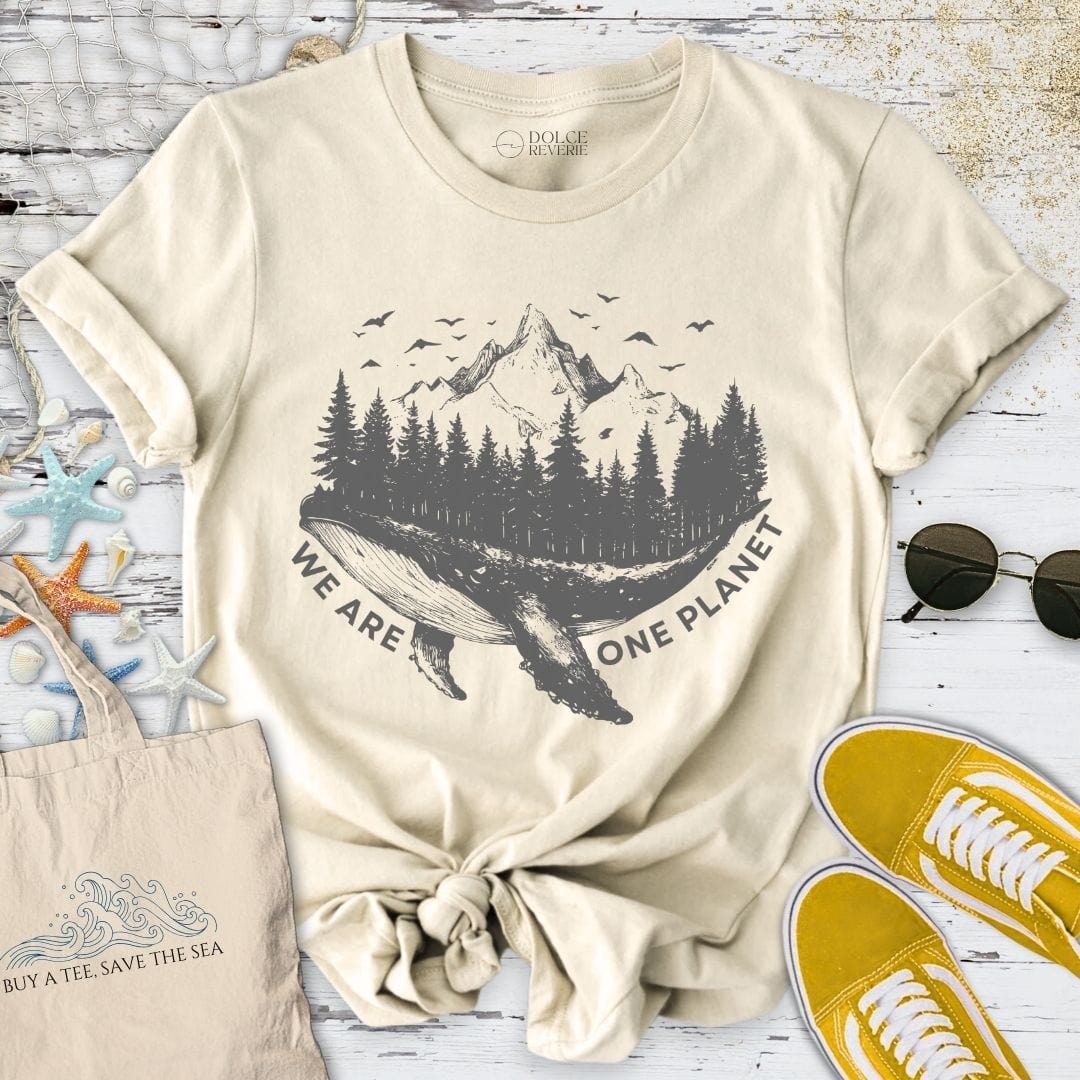 We Are One Planet T-Shirt Natural / S