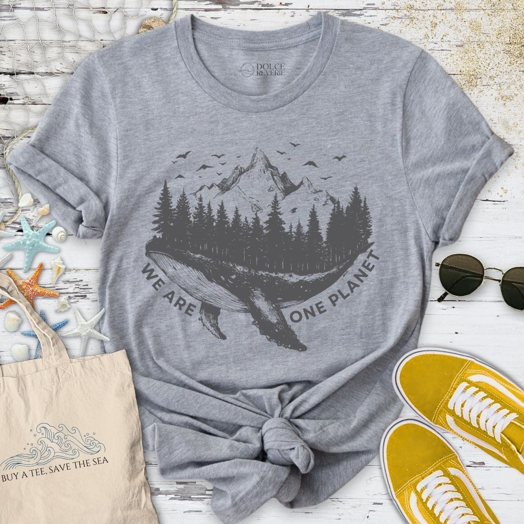 We Are One Planet T-Shirt Sport Grey / S