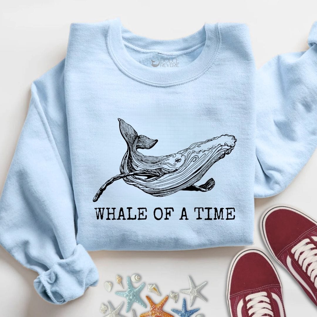 Whale Of A Time Sweatshirt S / Light Blue
