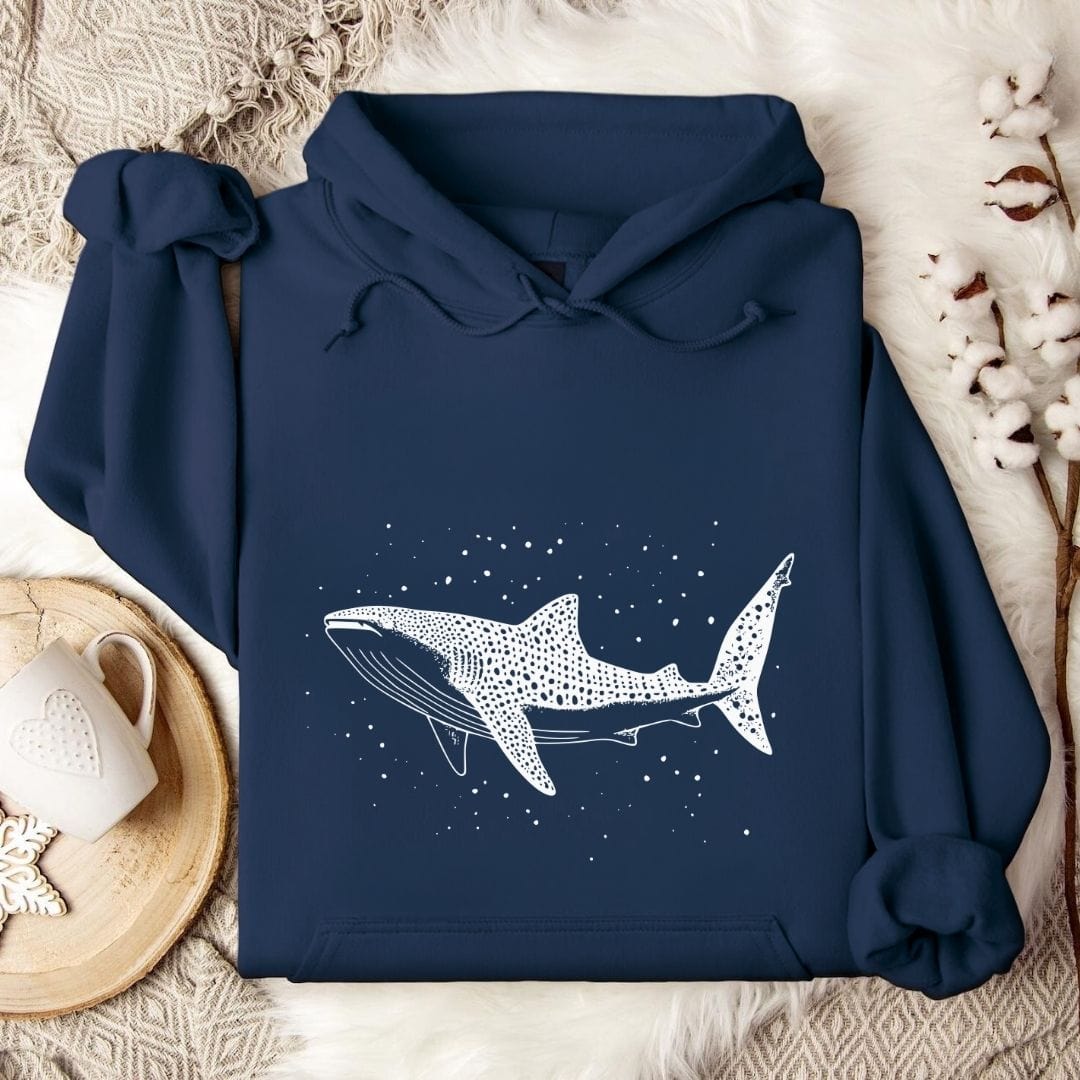 Whale Shark Hoodie Navy / S
