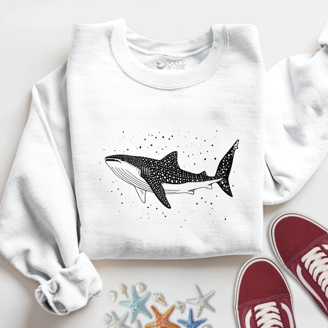 Whale Shark Sweatshirt S / White