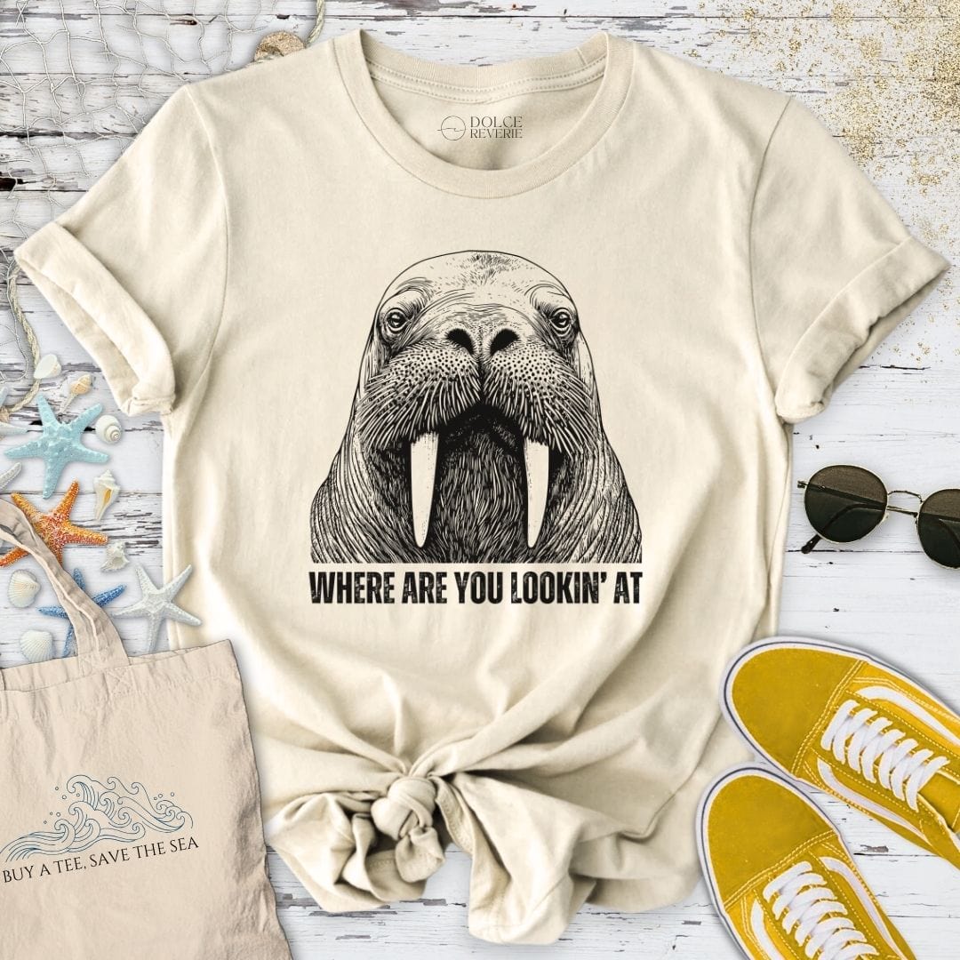 Where Are You Lookin' At T-Shirt Natural / S