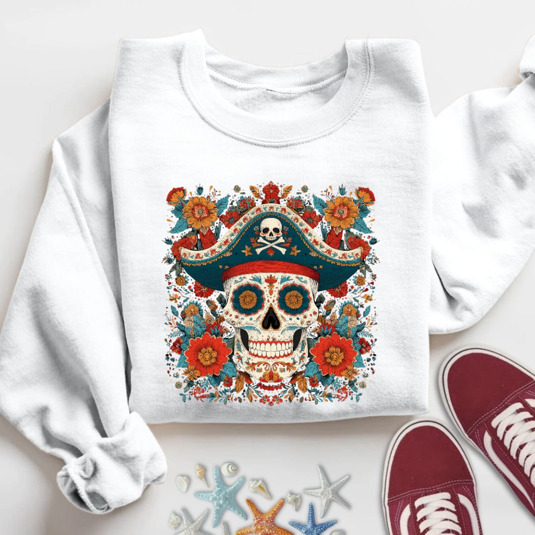 Mexican Pirate Skull Sweatshirt