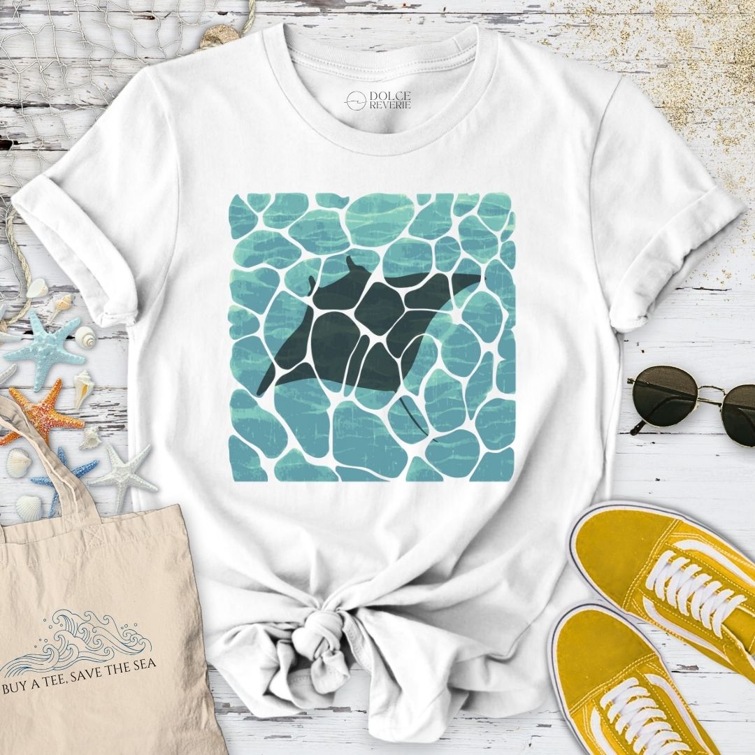 Manta Ray Shirts - Swimming Manta Ray T-Shirt