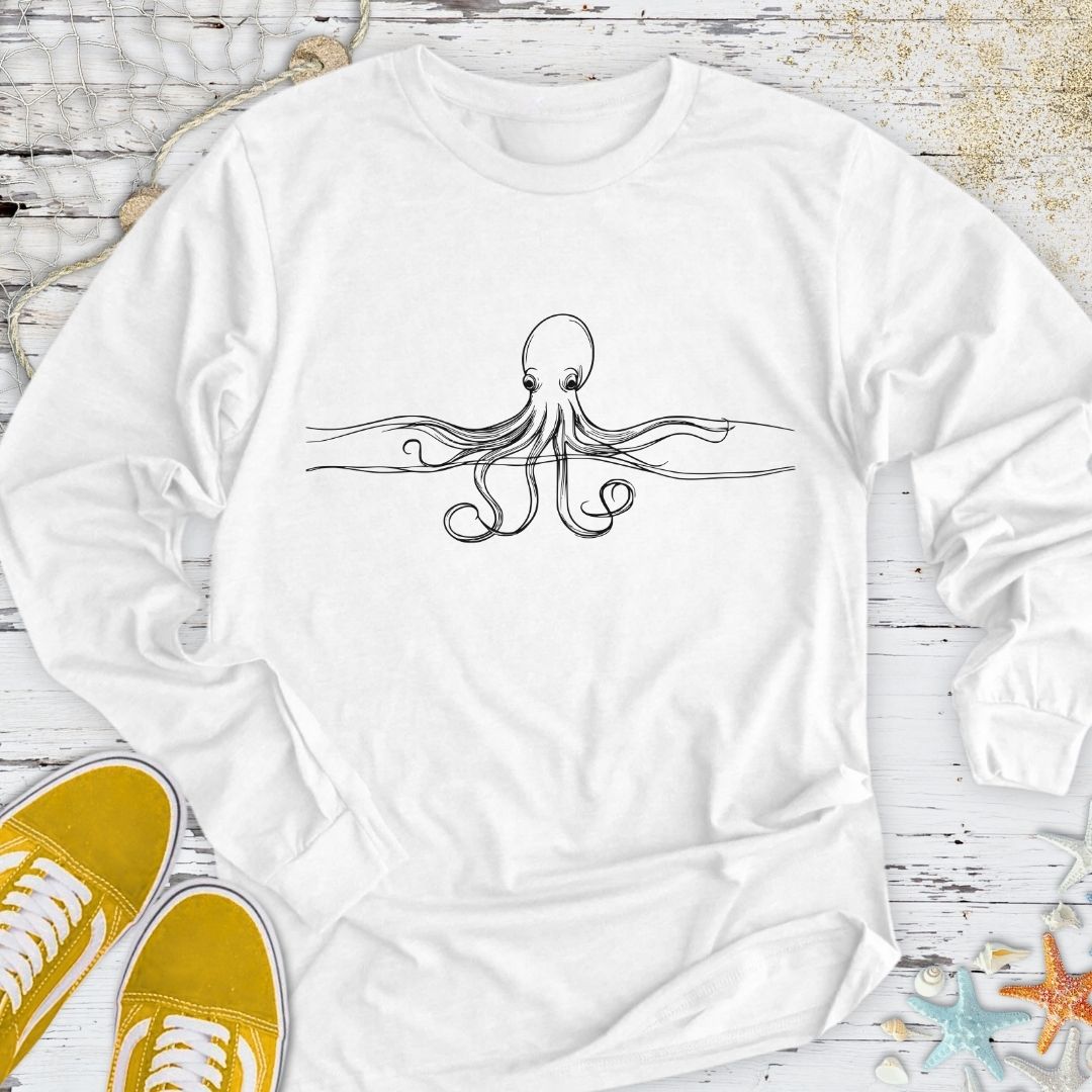 Octopus Line Long Sleeve Tee