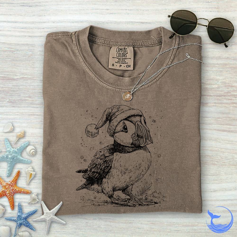 Christmas Puffin, Comfort Colors T-Shirt