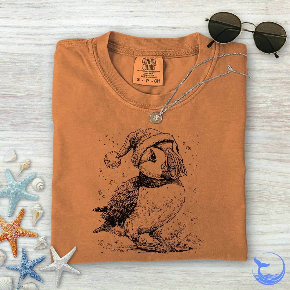 Christmas Puffin, Comfort Colors T-Shirt