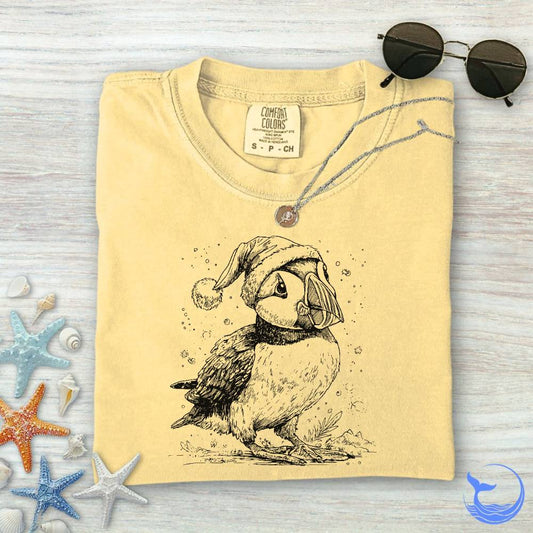 Christmas Puffin, Comfort Colors T-Shirt