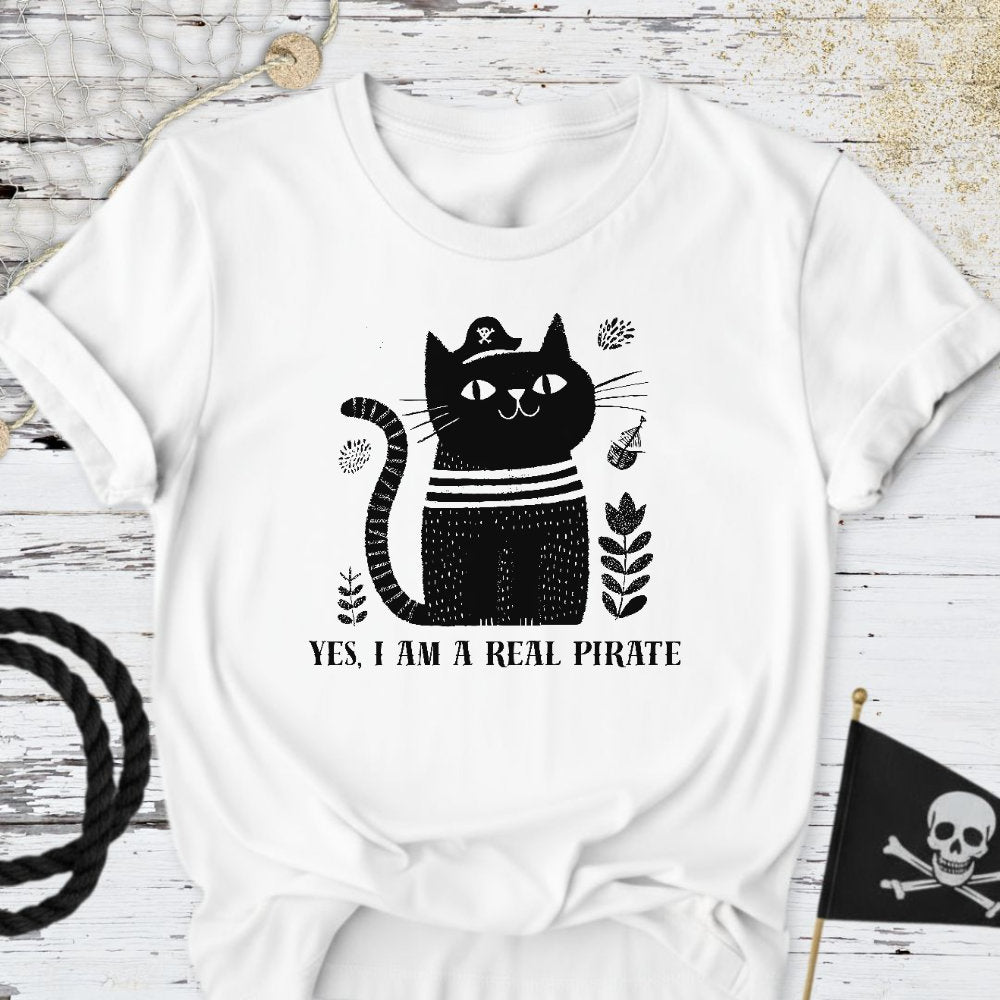 Real Pirate Cat T-Shirt
