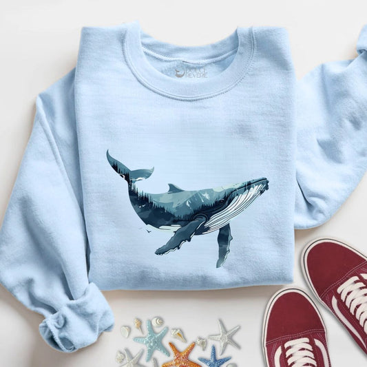 Whale & Mountains Sweatshirt