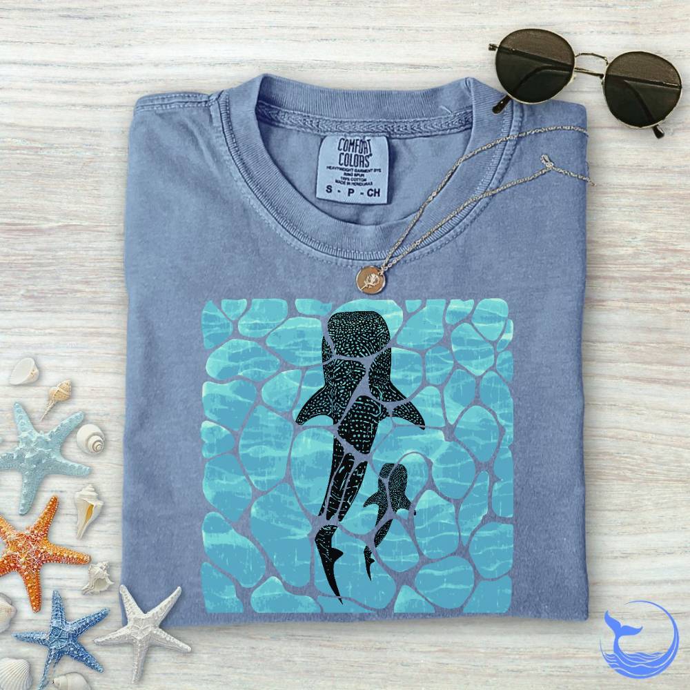 Swimming Whale Sharks Comfort Colors T-Shirt