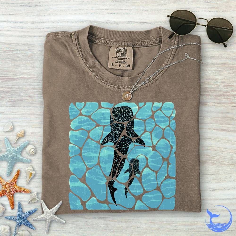 Swimming Whale Sharks Comfort Colors T-Shirt