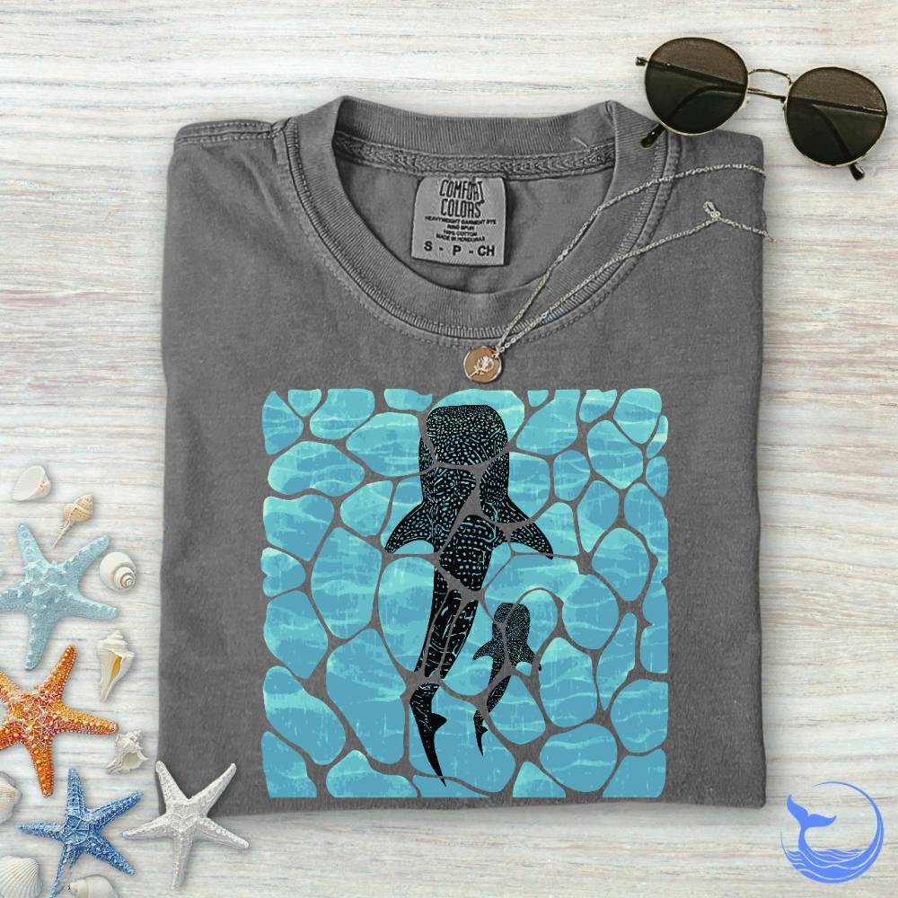 Swimming Whale Sharks Comfort Colors T-Shirt