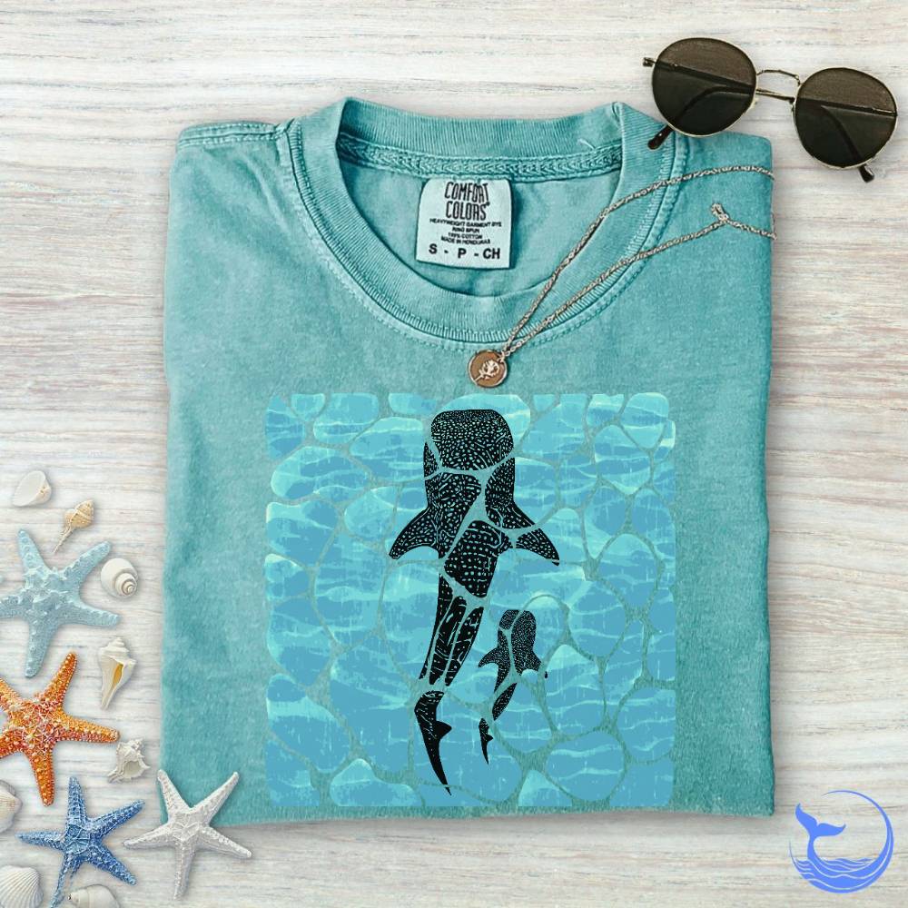 Swimming Whale Sharks Comfort Colors T-Shirt