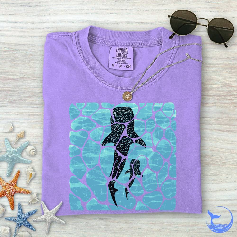 Swimming Whale Sharks Comfort Colors T-Shirt