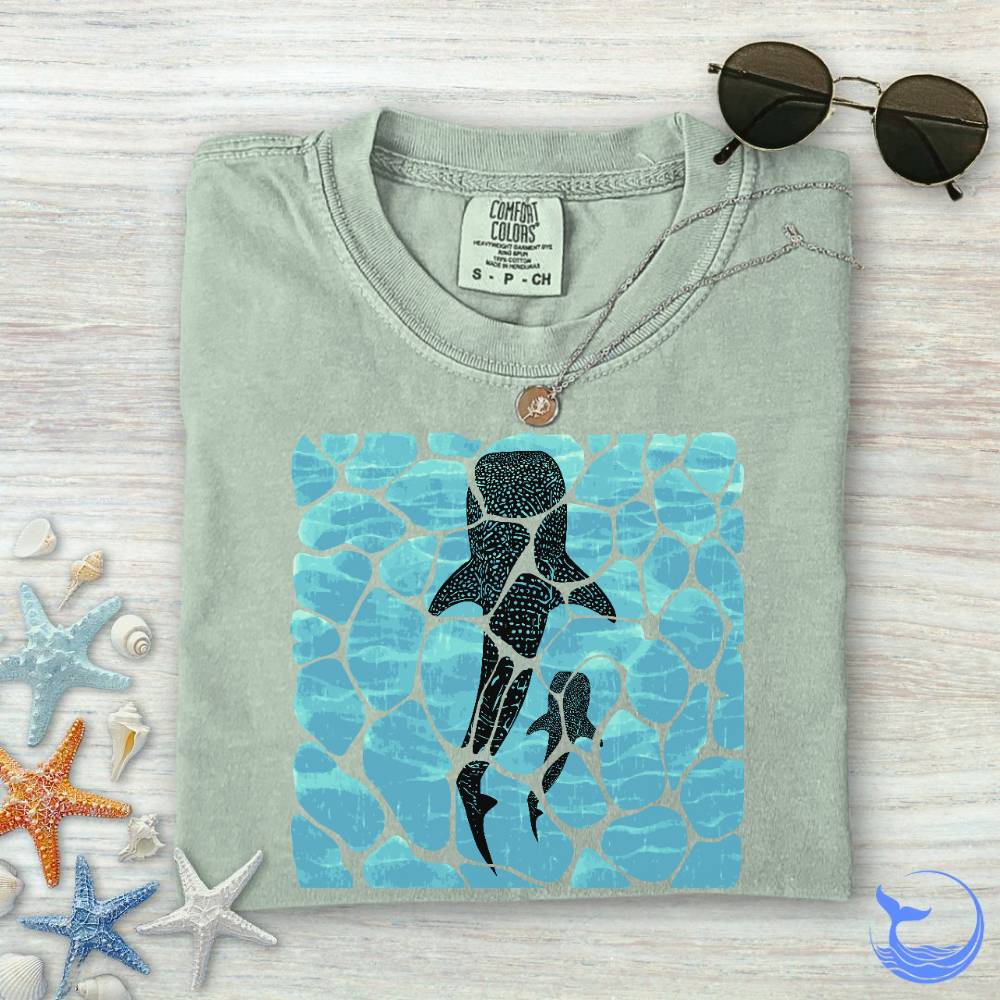 Swimming Whale Sharks Comfort Colors T-Shirt