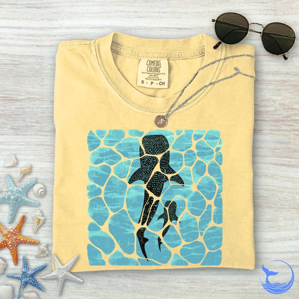 Swimming Whale Sharks Comfort Colors T-Shirt