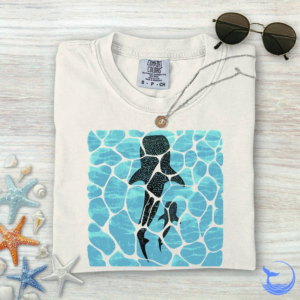 Swimming Whale Sharks Comfort Colors T-Shirt